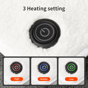 Anjuny presa di riscaldamento elettrico portatile USB coperta di regolazione a tre velocità cuscino riscaldato fodera per esterno quadrato in schiuma - Product Image 3