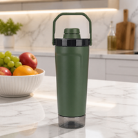 Bouteille shaker isotherme en acier inoxydable 304 de 20 oz, écologique, à double paroi sous vide, pour protéines, idéale pour la gym, le sport et le fitness
