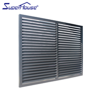 Superhouse opération facile métal électrique aluminium ouragan impact verre persiennes volets fenêtres