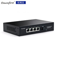 Switch de Fibra Gigabit de 4 Puertos PoE con 1 Puerto de Fibra SC, Switch Power Over Ethernet de 1000Mbps y 72W para CCTV, Venta al Por Mayor de Fábrica