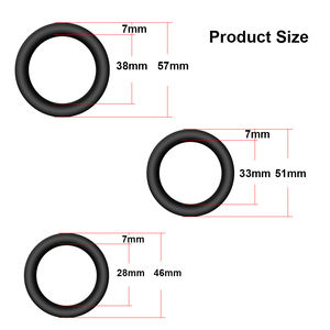 Anillo para Pene de Silicona, 3 Piezas, Anillo Masculino para Prolongar la Eyaculación, Anillo Elástico para el Pene, Mayor Duración - Product Image 2