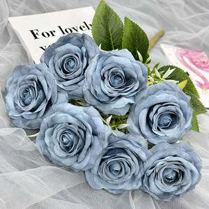 ดอ<span class=keywords><strong>ก</strong></span><span class=keywords><strong>ก</strong></span>ุหลาบประดิษฐ์แบบสมจริง7หัวสำหรับต<span class=keywords><strong>ก</strong></span>แต่งบ้านงานแต่งงาน - Product Image 6