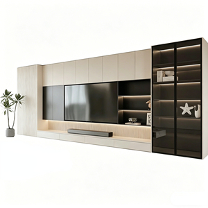 Meuble <span class=keywords><strong>TV</strong></span> mural de luxe léger, meuble <span class=keywords><strong>TV</strong></span> en <span class=keywords><strong>dalle</strong></span> de roche avec rangement, meuble mural suspendu pour salon, mobilier de maison personnalisé - Product Image 4