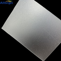 Feuille acrylique ondulée rayée avec service de traitement de coupe personnalisé Panneau de feuille acrylique côtelé texturé linéaire clair