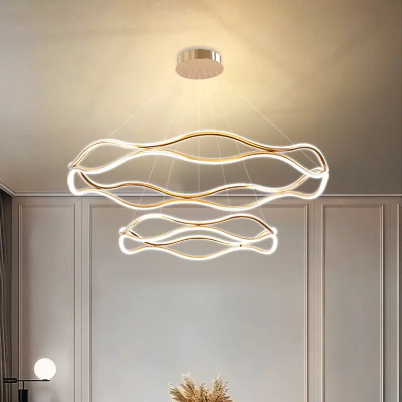 Phong cách tối giản Acrylic Ống Kính Thiết bị chiếu sáng đèn chùm cạnh giường đèn Dải Mặt dây chuyền đèn