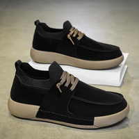 Chaussures de Marche Athlétiques Décontractées Tendance pour Hommes, Respirantes, Semelle en Caoutchouc Antidérapante, Tige Souple en PU, Fermeture à Lacets pour Toutes Saisons