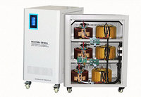 Stabilisateur de tension automatique AVR TNS 20 kVA 220 V triphasé AC avec moteur servo en cuivre