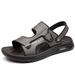 Sandalias Planas para Hombre, Punta Abierta, Parte Superior de PU, Suela de Goma, Transpirables, Calzado Deportivo Informal - Product Image 5