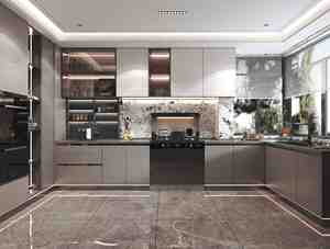 ตู้ครัวไม้อัดคุณภาพสูง กันน้ำ ทนทาน เป็นมิตรกับสิ่งแวดล้อม อเนกประสงค์ เหมาะสำหรับร้านอาหาร ตู้เก็บของ - Product Image 2