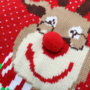 <span class=keywords><strong>Pull</strong></span> en tricot pour <span class=keywords><strong>chien</strong></span> motif renne de Noël rouge, vêtements d'hiver thermiques confortables pour petits et moyens chiens, idéal pour les fêtes et les jours froids - Product Image 3