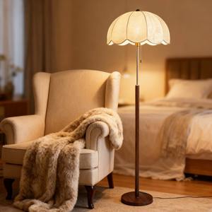 โคมไฟตั้งพื้นสไตล์โบราณกลางห้องนั่งเล่นห้องนอนโซฟาโคมไฟตกแต่งพื้น - Product Image 4