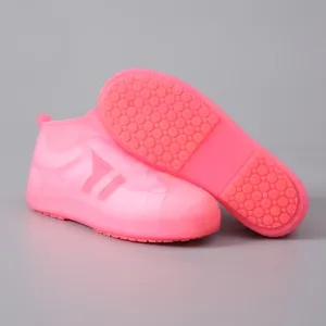 Biodegradable, पीवीसी बच्चों आधा जूते कवर सिलिकॉन विरोधी पर्ची निविड़ अंधकार गैर पर्ची जूता सिलिकॉन protectivbe बारिश शू कवर