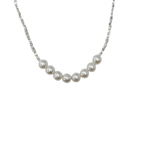 สร้อยคอไข่มุกเงินแท้ S925 เกรด AAA สำหรับผู้หญิง สวมใส่ได้ทุกวัน - Product Image 5