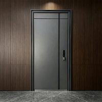 Portes de maison personnalisées, modernes, en acier, pour entrée extérieure et intérieure, portes d'entrée de bâtiment, d'appartement ou de plat, portail d'accès.