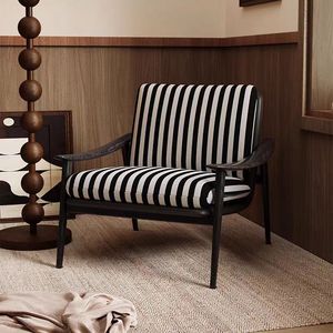 Sofá de madera maciza de fresno de diseño Retro francés antiguo, silla moderna para sala de estar, balcón, sillón para oficina en casa - Product Image 1