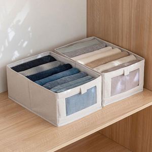 Organizador de Ropa para el Hogar, Organizador de Armario Plegable, Caja de Almacenamiento para Ropa Interior, Organizador de Armario para Jeans - Product Image 1