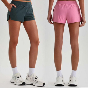 Pantaloncini da corsa a vita alta da donna con tasche, ad asciugatura rapida, per allenamento, palestra, yoga e fitness - Product Image 4