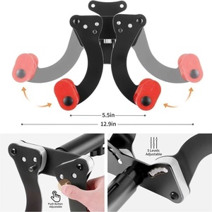 Soporte de <span class=keywords><strong>Pared</strong></span> Ajustable para Bicicleta, Soporte de <span class=keywords><strong>Pared</strong></span> para Bicicleta de Carretera o Montaña, Ahorro de Espacio, Soporte de Exhibición para Ciclismo en Interiores - Product Image 6