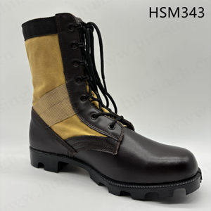 YWX,USA Popolari Stivali <span class=keywords><strong>da</strong></span> Combattimento Altama <span class=keywords><strong>in</strong></span> Pelle Pieno Fiore, Tecnologia Vulcanizzata Lumberjack, Stivali <span class=keywords><strong>da</strong></span> Combattimento Marroni HSM013 - Product Image 4