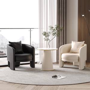 Clinique dentaire légère de luxe Ensemble de réception pour aire de repos Salle de consultation médicale Canapé simple peau de <span class=keywords><strong>chat</strong></span> Chaise de table à thé - Product Image 3