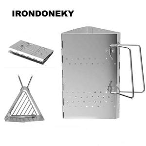 IRONDONKEY Camping Grills für Bbq Faltbarer großer Match Herd zünder für Hochgeschwindigkeits-Dreieck-Faltkohle-Fass zünder - Product Image 2