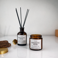 Luxuriöses Maßgefertigtes Private Label Weihnachts-Raumduft Duftkerzen und Raumduft-Diffusor Geschenkset