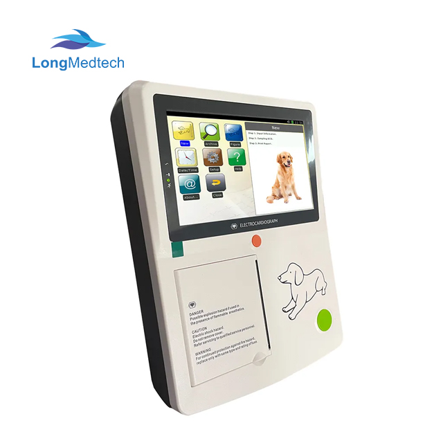 Cheap 3 Channel 12 Lead Vet Ecg Digital Electrocardiogtaph Device Potable Pet Hospital Medical Machine