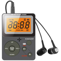 Multifunktionales Digitales Taschenradio AM FM Stereo MP3-Player Wecker LCD-Display Tragbar für Zuhause Reise Outdoor-Nutzung