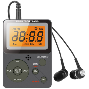 Radio de poche numérique multifonctionnelle AM FM stéréo, lecteur MP3, réveil, écran LCD, alimentation portable, utilisation à domicile, en voyage, en extérieur - Product Image 2