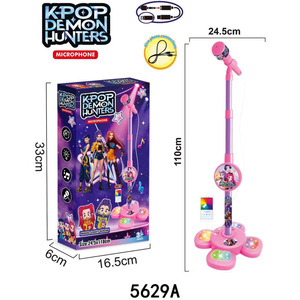<span class=keywords><strong>Giocattolo</strong></span> Educativo KPOP per Bambini con Microfono, Pianoforte e Chitarra, con Musica e Luci Fantastiche, in Materiale ABS, Strumento per Karaoke e Canto - Product Image 3