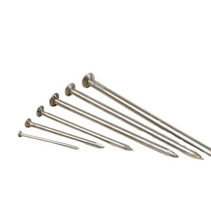 Small Thin Iron Round Common Nails Hand DIY Wood Wall Nails Solid Wood Board Construction Hardware <b>Fasteners</b> - Product Image 1