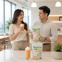 Mélange pour Boisson au Cantaloup 180g, Vente en Gros Directe Usine OEM ODM, Échantillon Gratuit pour Acheteurs en Gros et Chaînes de Magasins Mondiales