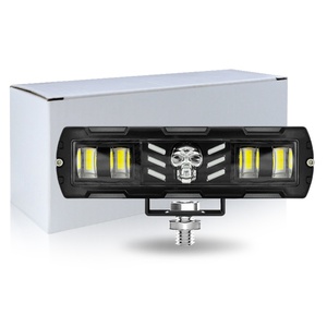 Feux antibrouillard LED RGB 12V-24V, nouveau style, feux de conduite, feux stroboscopiques d'urgence pour moto, camion, SUV, VTT - Product Image 1