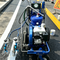 Machine de marquage routier, pulvérisateur de peinture à froid avec contrôle électronique de la vitesse pour le marquage des sols d'usine