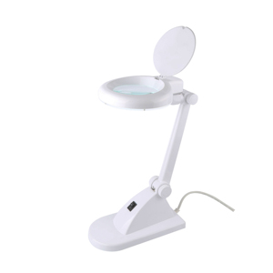 โคมไฟตั้งโต๊ะแบบปรับได้พร้อมฐานรองรับน้ำหนักมาก เลนส์กระจก 3.5 นิ้ว ไฟ LED ขยายภาพ สำหรับอ่านหนังสือ - Product Image 2