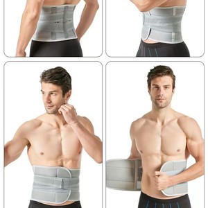 Cintura di supporto per la vita da donna con Clip nera e Zip traspirante per la pancia con fasce antisudore e lattice - Product Image 4