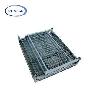 Stillage en entrepôt Cage empilable durable Conteneur pliable Cage métallique Stillage grillagé - Product Image 5