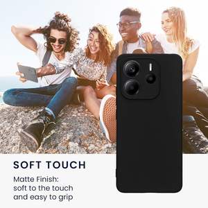 Funda para Xiaomi Redmi Note 14 4G, Delgada, de TPU, con Acabado Negro Mate, Protectora y Suave - Product Image 3