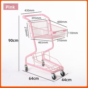 Metal <strong>shopping</strong> cart for supermarkets, KTV carts, European-style herringbone warehouse and property management <strong>trolleys</strong> - Product Image 4