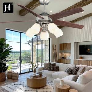 Popular Design Decorative Type 5 MDF Blades 48 inches Zipper <b>Control</b> <b>Ceiling</b> <b>Fan</b> <b>with</b> <b>Light</b> - Product Image 6