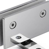 Pince à verre en acier inoxydable 304 de type U, finition polie, moderne, pour garde-corps en verre, cloison, balustrade