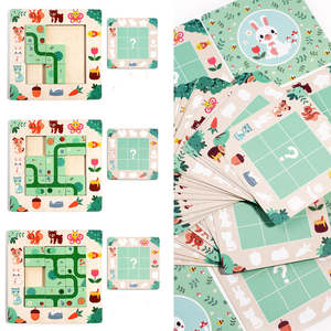 <span class=keywords><strong>Juego</strong></span> de <span class=keywords><strong>Mesa</strong></span> de Laberinto de Rastreo de Caminos, Guía para Niños para Encontrar Rutas, Aumenta la Inteligencia, Rompecabezas de Madera para Educación Temprana - Product Image 3