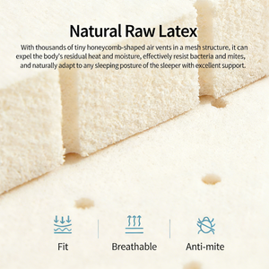 高級耐久性通気性ポケットスプリングマットレス ソフトメモリーフォーム天然ラテックス 学校寝室用 - Product Image 5