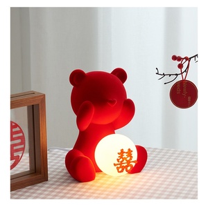 หัวเตียงสำหรับงานแต่งงานรูปหมีตัวน้อยสุดสร้างสรรค์ไฟส่องสว่างแบบยาว - Product Image 1