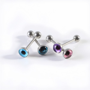 Novedad de Verano: Joyería Sexy para Piercing de Lengua de Acero Inoxidable, Diseño Ojo Mágico, Piercings de Lengua con Rosca Externa para Venta al por Mayor - Product Image 6