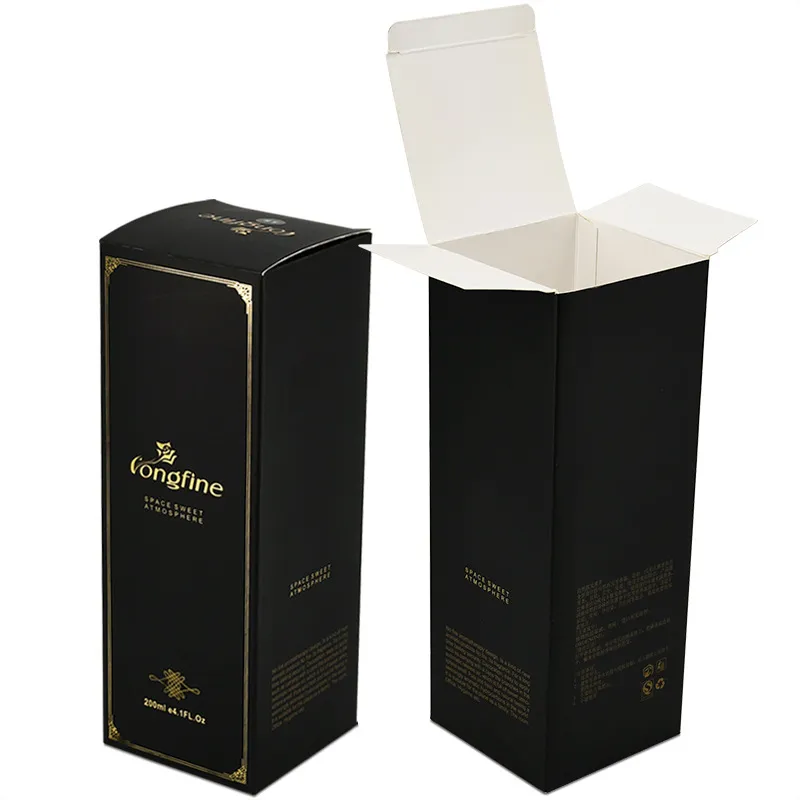 Sản phẩm tùy chỉnh bao bì hộp giấy nhỏ bao bì hộp thẻ thủy tinh tinh dầu nhỏ giọt chai bao bì carton với hộp Logo