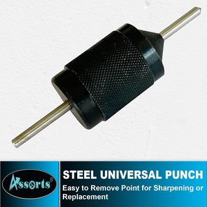 Large Universal Transfer <b>Punch</b> Aligner Tool 3/8 To 1 Inch Self Centering Hole Locator Hardened Steel Metalworking - Product Image 3