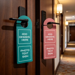 Colgador de Puerta Personalizado con Tarjetas de Visita Promocionales, Papel con Recubrimiento PT para Marketing Inmobiliario - Product Image 1