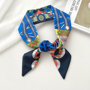 Bufanda de lujo de moda para mujer con estampado de cinta, bufanda larga vintage, accesorios para el cabello, lazo para el pelo, venta al por mayor - Product Image 6