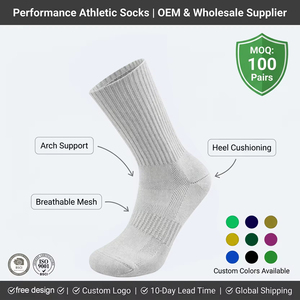 <b>High</b> Quality Athletic Hiking <b>Socks</b> Compression Cushioned Crew Running <b>Socks</b> for Men Women Outdoor Sports - Product Image 2